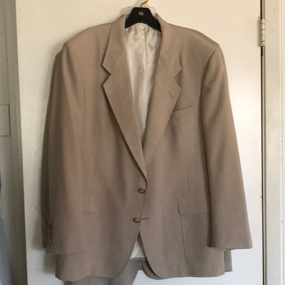 Stunning vintage cream suit blazer by Jack Sticklaus Sz 46R
